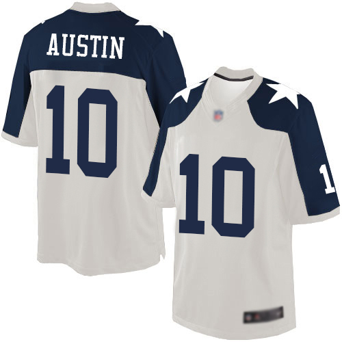 Men Dallas Cowboys Limited White Tavon Austin Alternate #10 Throwback NFL Jersey